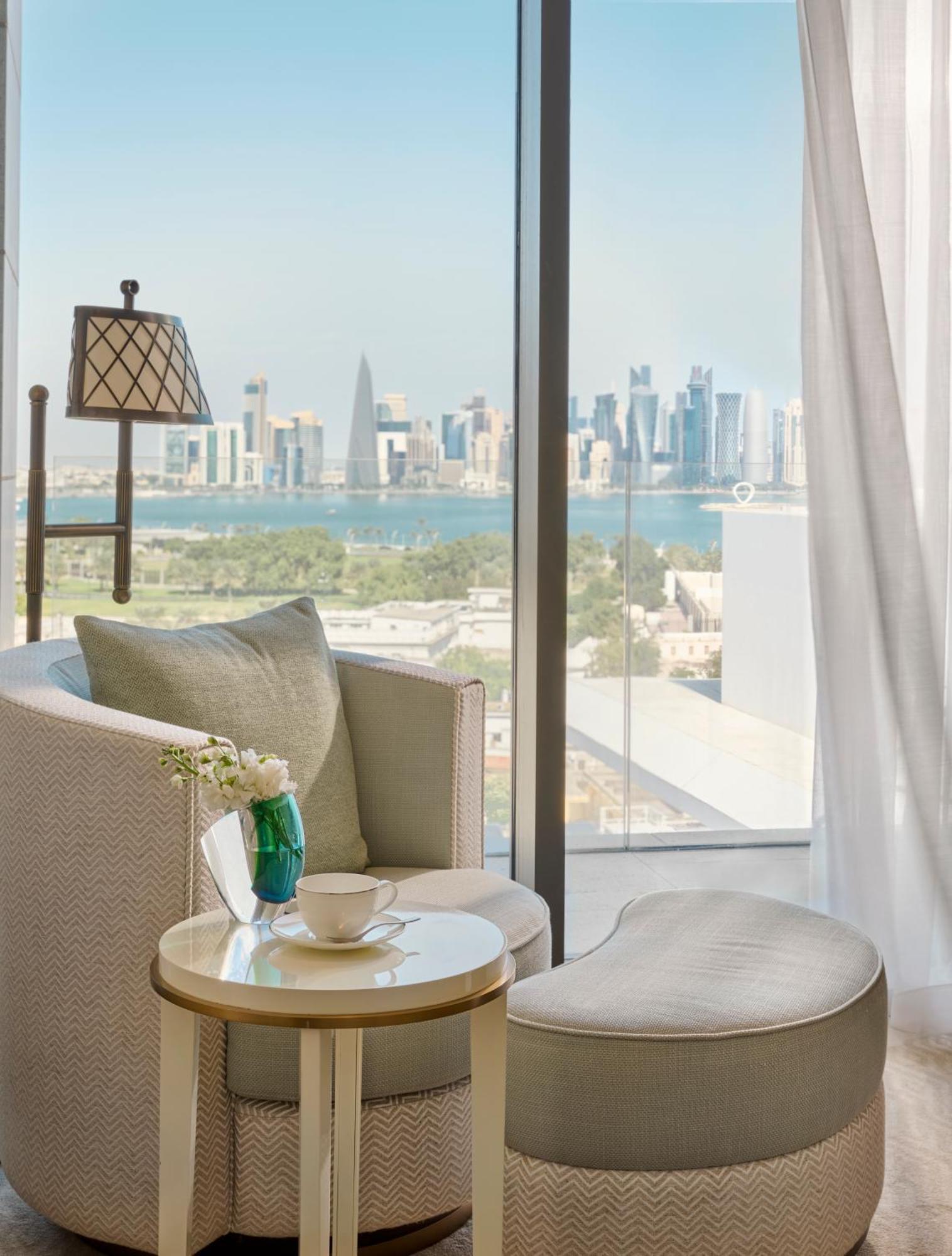 Mandarin Oriental, Doha Hotel Exterior foto View from a suite